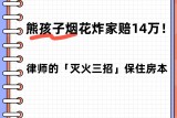 💥熊孩子烟花炸家赔14万！律师的「灭火三招」保住房本