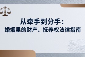 从牵手到分手：婚姻里的财产、抚养权法律指南