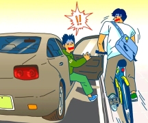 搭车少年开车门碰人，责任谁来担？