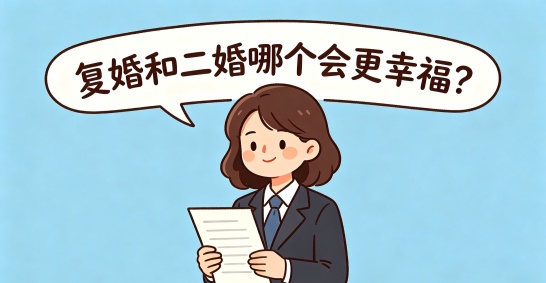复婚和二婚，哪个会更幸福？张律师实话实说