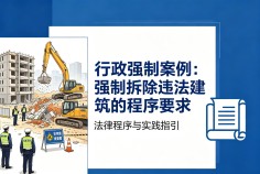 强制拆除违法建筑的程序要求研究