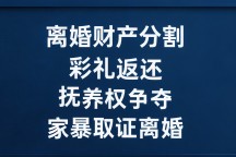 定西陇西李少江律师：离婚彩礼抚养权与家暴取证