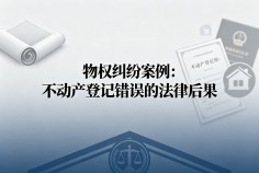 不动产登记错误的法律后果