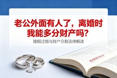 老公外面有人了，离婚时我能多分财产吗？