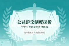 公益诉讼制度探析——守护公共利益的法律利器