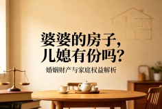 婆婆的房子，儿媳有份吗？