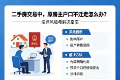 二手房交易中,原房主户口不迁走怎么办?