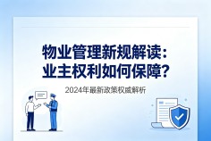 物业管理新规解读：业主权利如何保障？