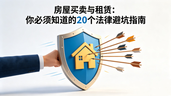 房屋买卖与租赁：你必须知道的20个法律避坑指南（上篇）