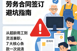 劳务合同签订避坑指南:从超龄用工到灵活兼职,7大核心条款一次