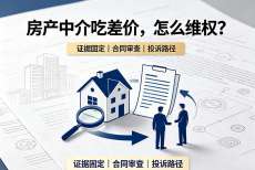 房产中介吃差价，怎么维权？