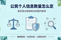 【罪与罚】无鉴定意见时,公民个人信息数量如何认定