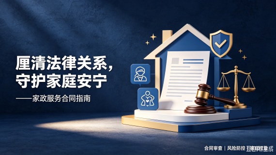 厘清法律关系,守护家庭安宁——家政服务合同指南