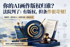 你的AI画作版权归谁?法院判了:有版权,但条件很苛刻!