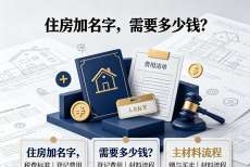 房产证上加名字，需要多少钱？