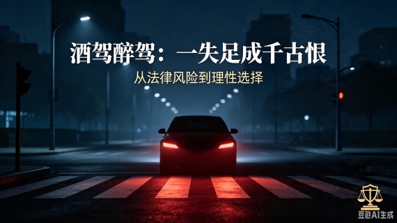 酒驾醉驾：一失足成千古恨——从法律风险到理性选择