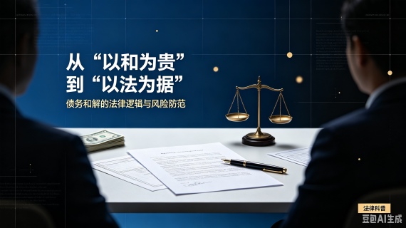 从“以和为贵”到“以法为据”，债务和解的法律逻辑与风险防范