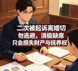 扬州离婚纠纷律师陈华：二次被起诉离婚别消极对待
