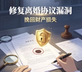 扬州陈华律师:擅长修复离婚协议漏洞、挽回财产损失
