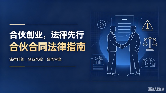 
合伙创业，法律先行——合伙合同法律指南