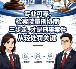 专业可靠，检察院量刑协商三步走，才是刑事案件从轻处罚关键