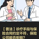 【普法】诊疗手段与保险合同约定不符，保险公司能否拒赔？