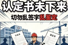 认定书未下来切勿乱签字乱鉴定，稳住流程才能拿满工伤赔偿