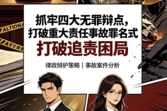 抓牢四大无罪辩点，打破重大责任事故罪名单式追责困局