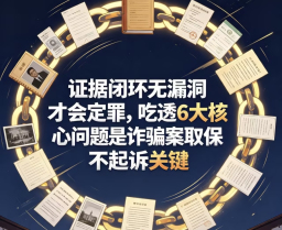 证据闭环无漏洞才会定罪，6大核心问题是诈骗案取保不起诉关键