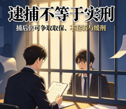 逮捕不等于实刑，捕后仍可争取取保、不起诉与缓刑