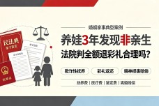 【普法】养娃3年发现非亲生,法院判全额退彩礼合理吗?