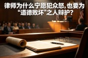 律师为什么宁愿犯众怒,也要为“道德败坏”之人辩护?
